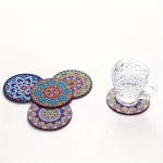 کیت نقاشی الماسی بزرگسال خام زیر لیوانی رنگ آمیزی با الماس (گل ماندالا) - تصویر 8