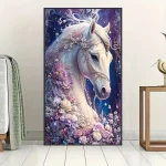کیت نقاشی باالماس طرح اسب سفید