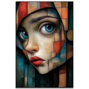 کیت نقاشی باالماس طرح دخترک