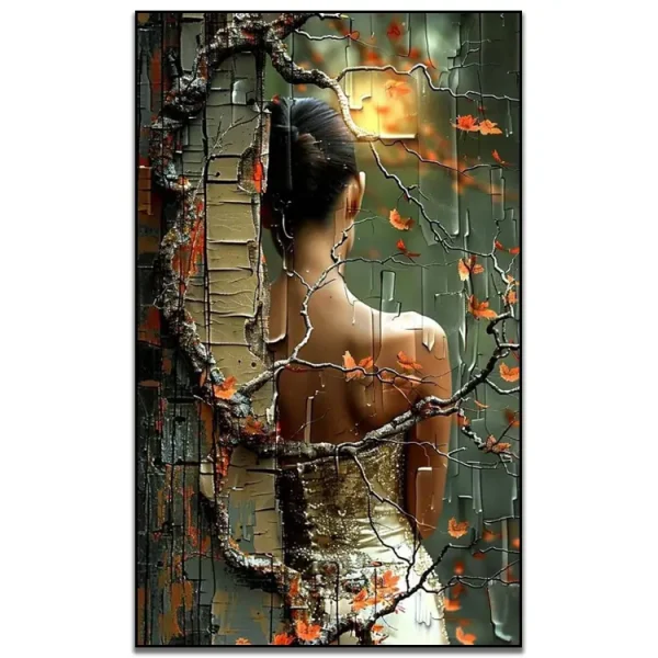 کیت نقاشی الماسی طرح سایه‌های بهار