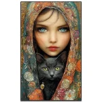 کیت نقاشی باالماس طرح دوستی خاموش