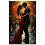 کیت نقاشی باالماس طرح وداع در شب پاییزی