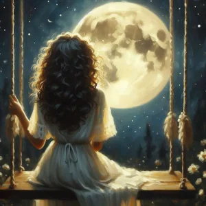 کیت نقاشی باالماس طرح شب مهتابی