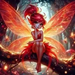 کیت نقاشی باالماس طرح پری آتشین