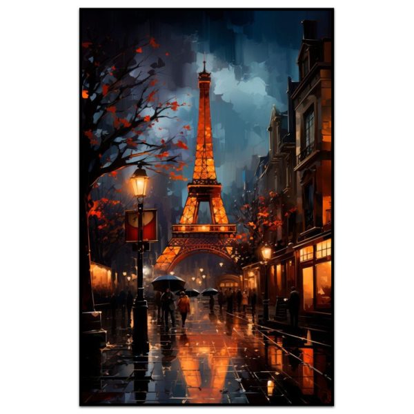 کیت نقاشی الماسی شب بارانی پاریس