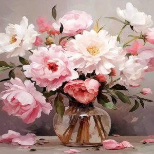 نقاشی با اعداد بزرگسال لحظه‌ی شکوفه